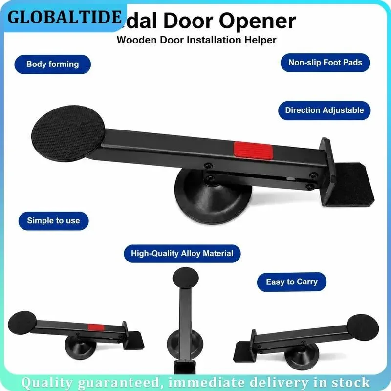 Heavy Duty Metal Door Lifter 360 Degree Rotation Lever Activated Panel Elevator Installation Aid Tool Simplified Hanging