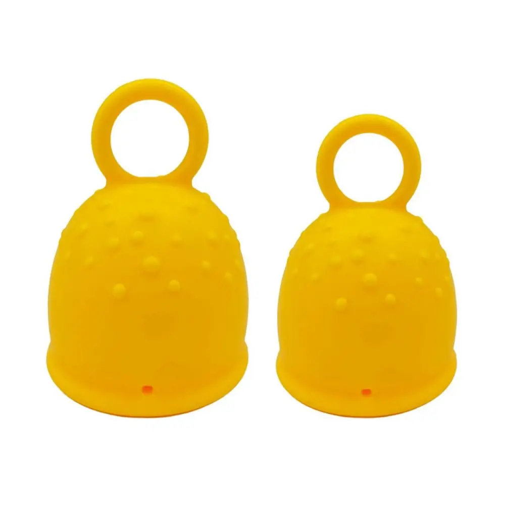 Leak-proof Silicone Menstrual Cup Soft Non-Slip Silicone Monthly Cup Pull Ring Handle Menstrual Period Cup