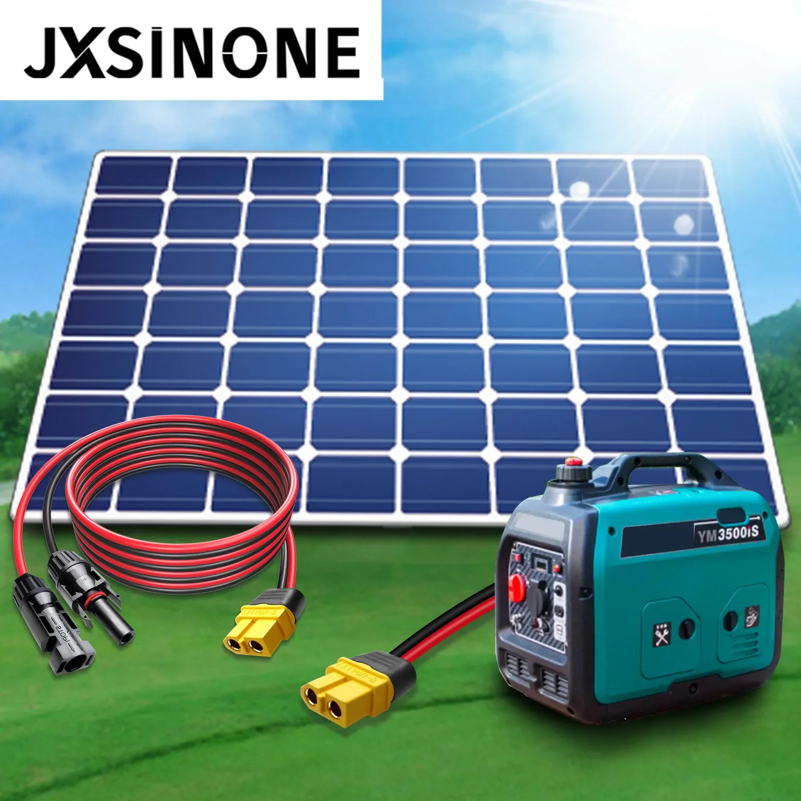 Удлинительный кабель JXSINONE T10075 XT60, штекер-гнездо, 12AWG, 3 м, для зарядки, для портативной электростанции