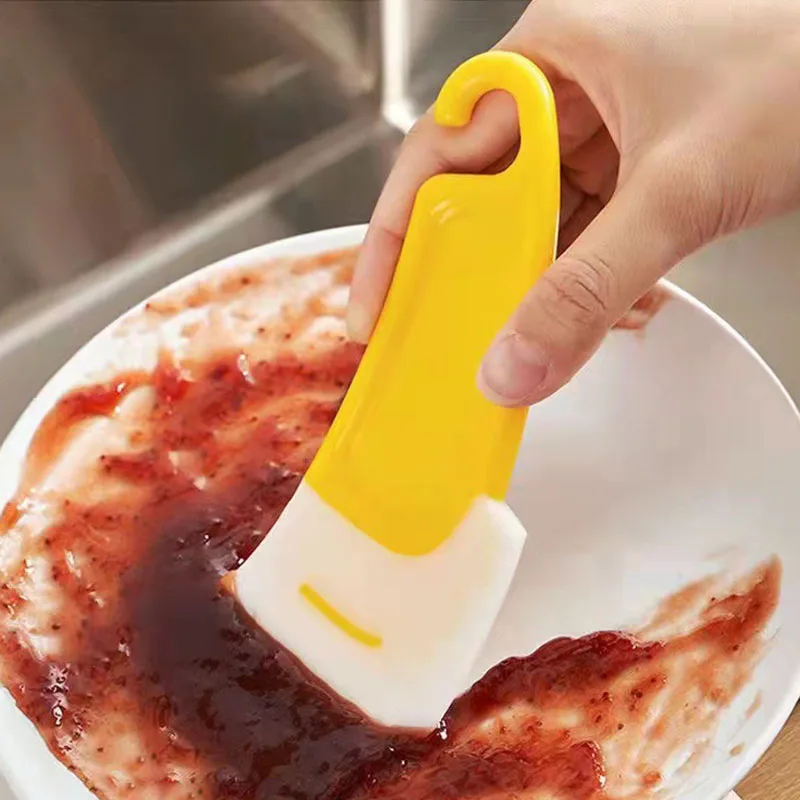 Soft Scraper Scraper Cleaning Tableware Residue Food Pot Bottom Cleaning Scraper High Temperature Stain Scraper