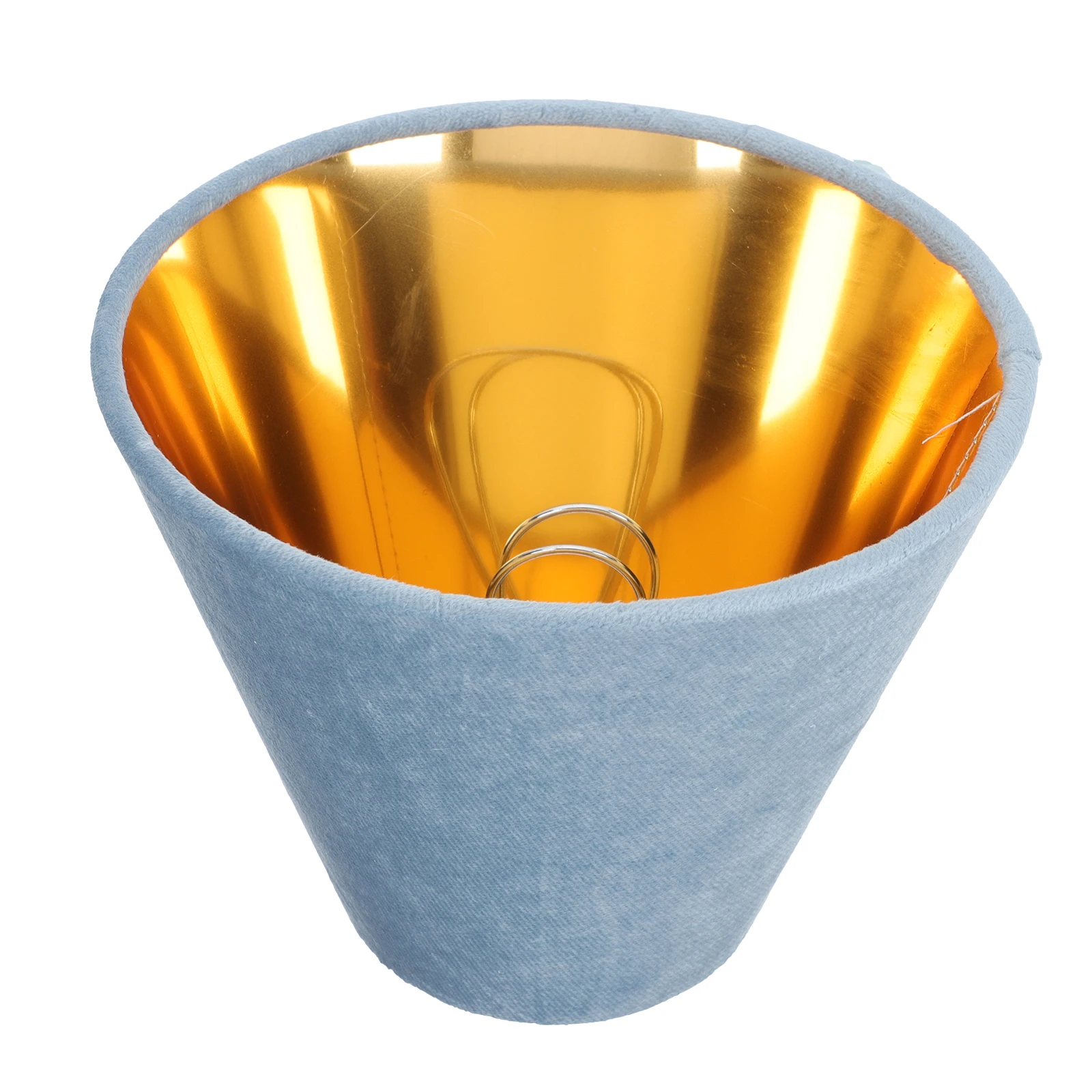 

E27 Gold Velvet Lined Cloth Lampshade for Desk Lamp Modern -resistant Cover Home Decoration