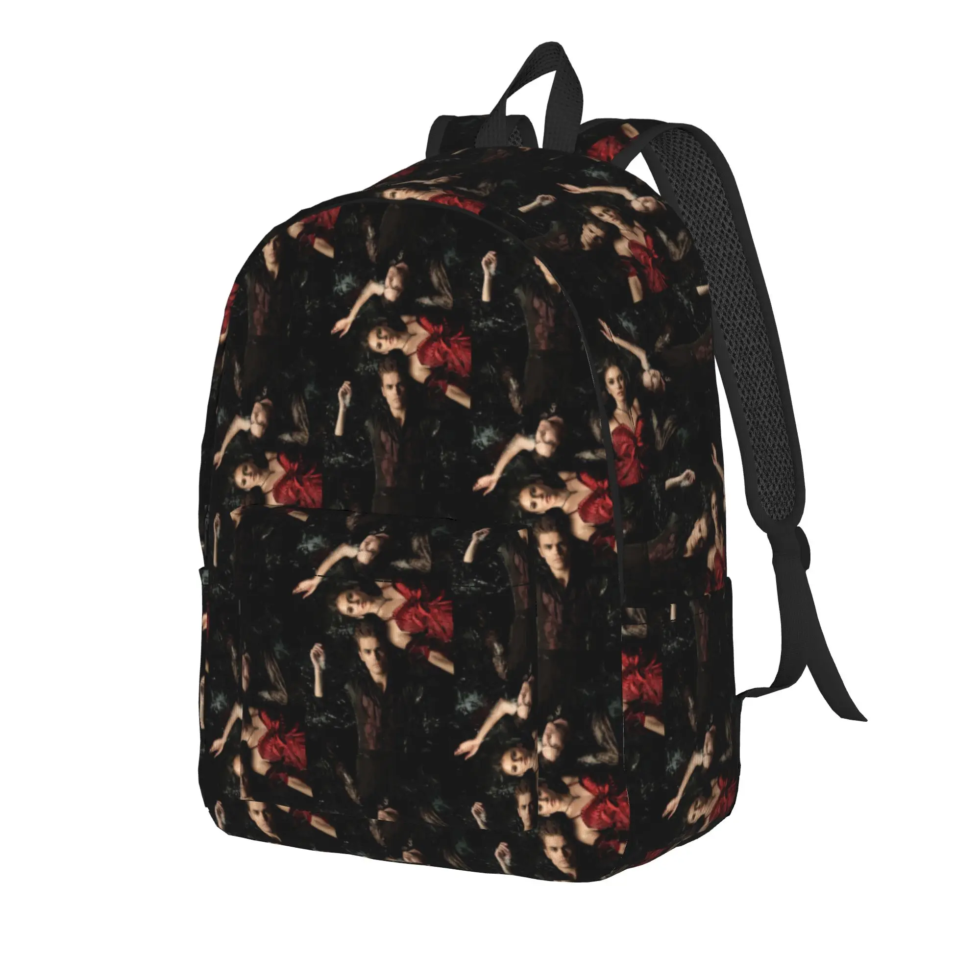 The Vampire Diaries Resuable Movie Backpack Damon Salvatore Fun Backpacks Boy Girl Cycling Big High School Bags Design Rucksack