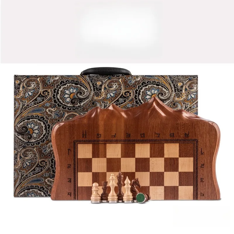 High-end mahogany chess set/Himalayas/Art
