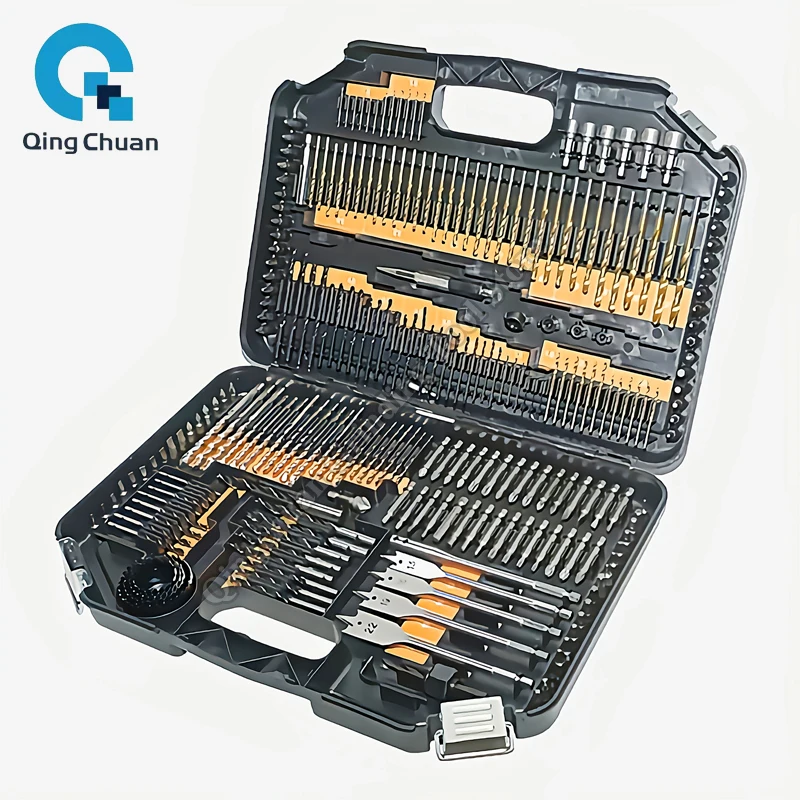 Drill Bit Set Storage Box 246Pcs Wood Metal Drill Bits Cutting Drilling Polishing Woodworker Multifunctional HSS Twist Drill Bit