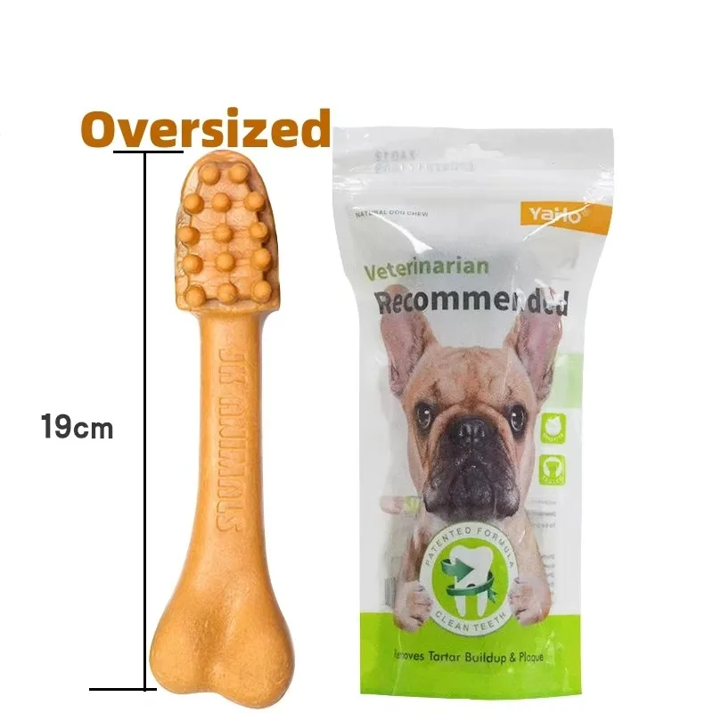 Dog Teeth Grinding Rod Toothbrush Shape Big Bone Chewing Oral Hygiene Snacks Large Dog Training Pet Supplies Toy Accessories