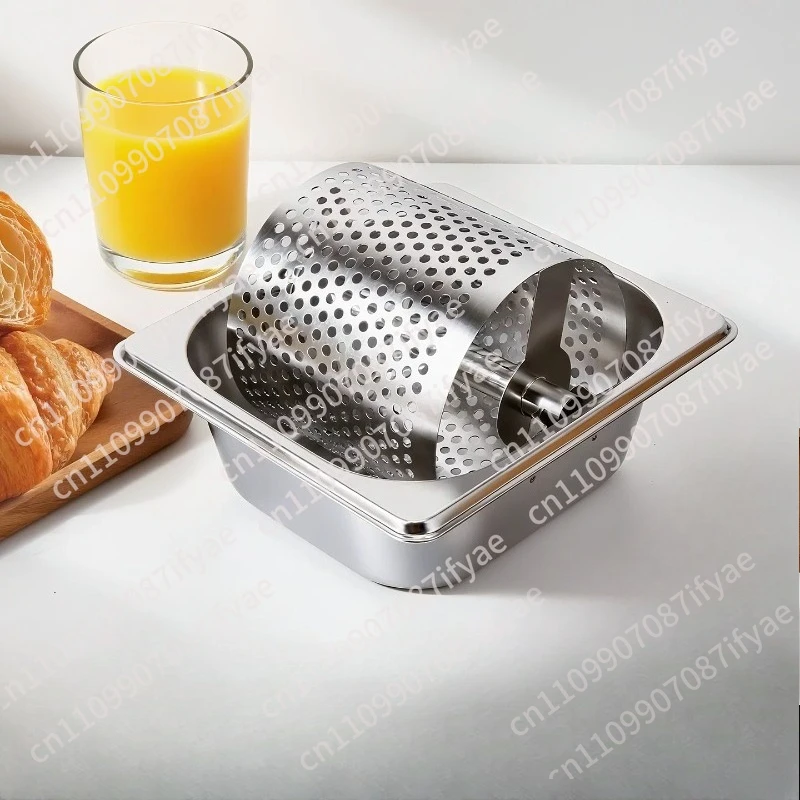 American hamburger stall tool butter roller burger shop stainless steel butter roller street stall dedicated and easy to use