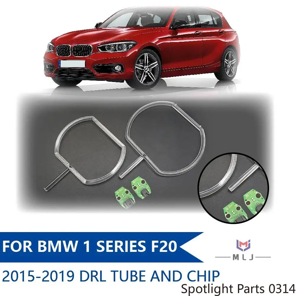 

For BMW 1 Series F20 2015-2019 Headlight White DRL Ballast Light Guide Aperture Strip Angel Eye Chip Solves Yellowing Problem