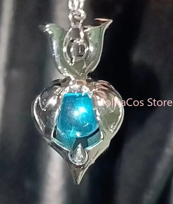 Genshin Impact Wanderer Metal Necklace Pendant Cosplay Prop Role Play Accessory Fashion Hanging Chain Gift Birthday Jewelry view 4