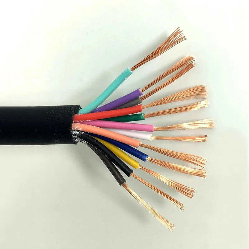 24awg Power Wire RVV24 Core 0.2 Square 0.12mm2 300/300v Power Signal Control Sheath Cable 10 meters 24 cores PVC wire