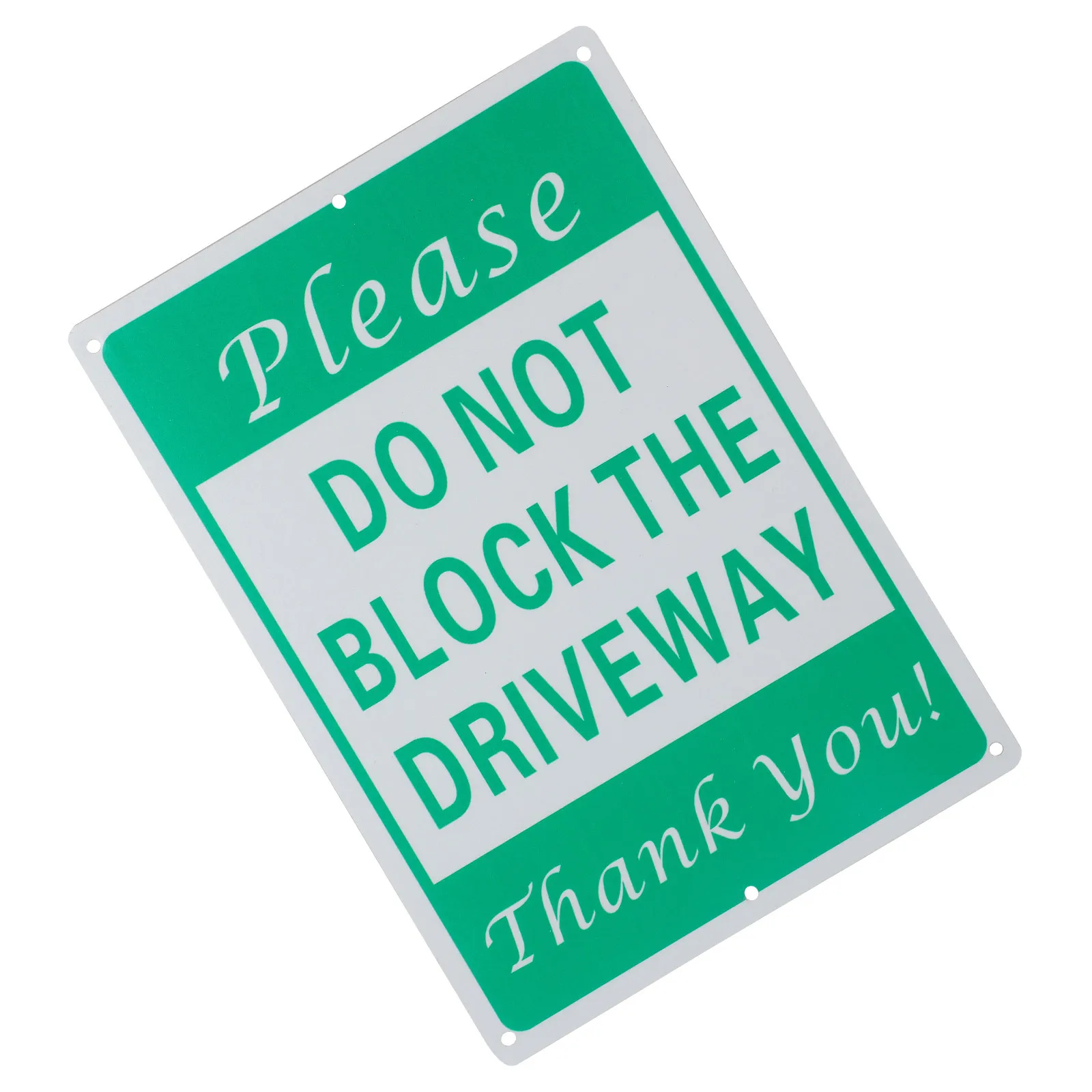 

Do Not Block Driveway Sign Heavy Duty Aluminum Alloy No Parking Warning Sign for Private Driveway Yard Home Outdoor Indoor Use