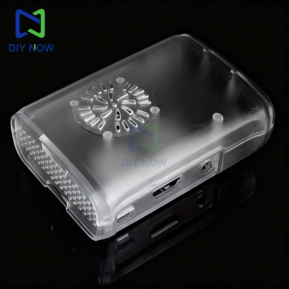 voor Raspberry Pi-behuizing met ventilator en koellichaam: behuizing en ventilatorcombinatieframe voor Raspberry Pi Model 2/B+