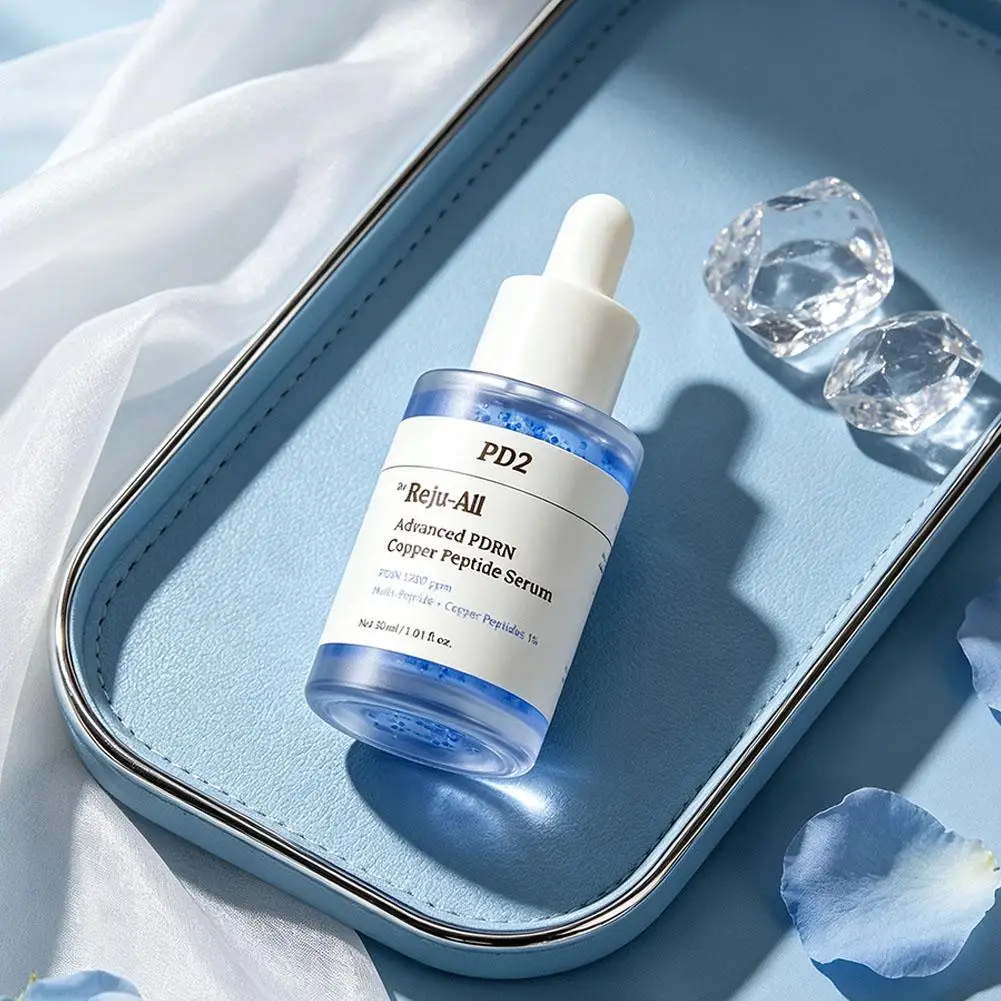 Dr.Reju-All PD2 PDRN Copper Peptide Facial Serum 30ml Micro Blue Capsule Essence Deep Hydration Skin Barrier Repair Brightening