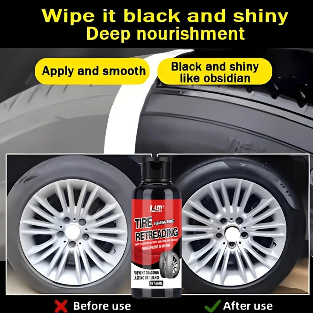 A Car Repair Tool Kit for Car Tires, Doors, Dashboards, Steering Wheels And All External Black Plastic Components