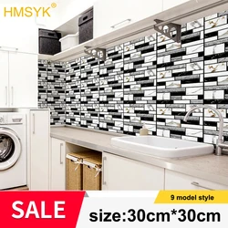 3D Self Adhesive Tile Wall Sticker Home Decor PVC Sticker Covers For Kitchen Cupboard Bathroom Wallpaper Waterproof Wallpaper