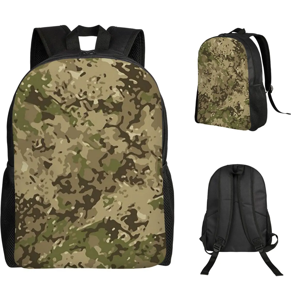 Multicam Military Trout Camo Backpack Student Boys Girls BookBag School Bag Computer Shoulder Bags