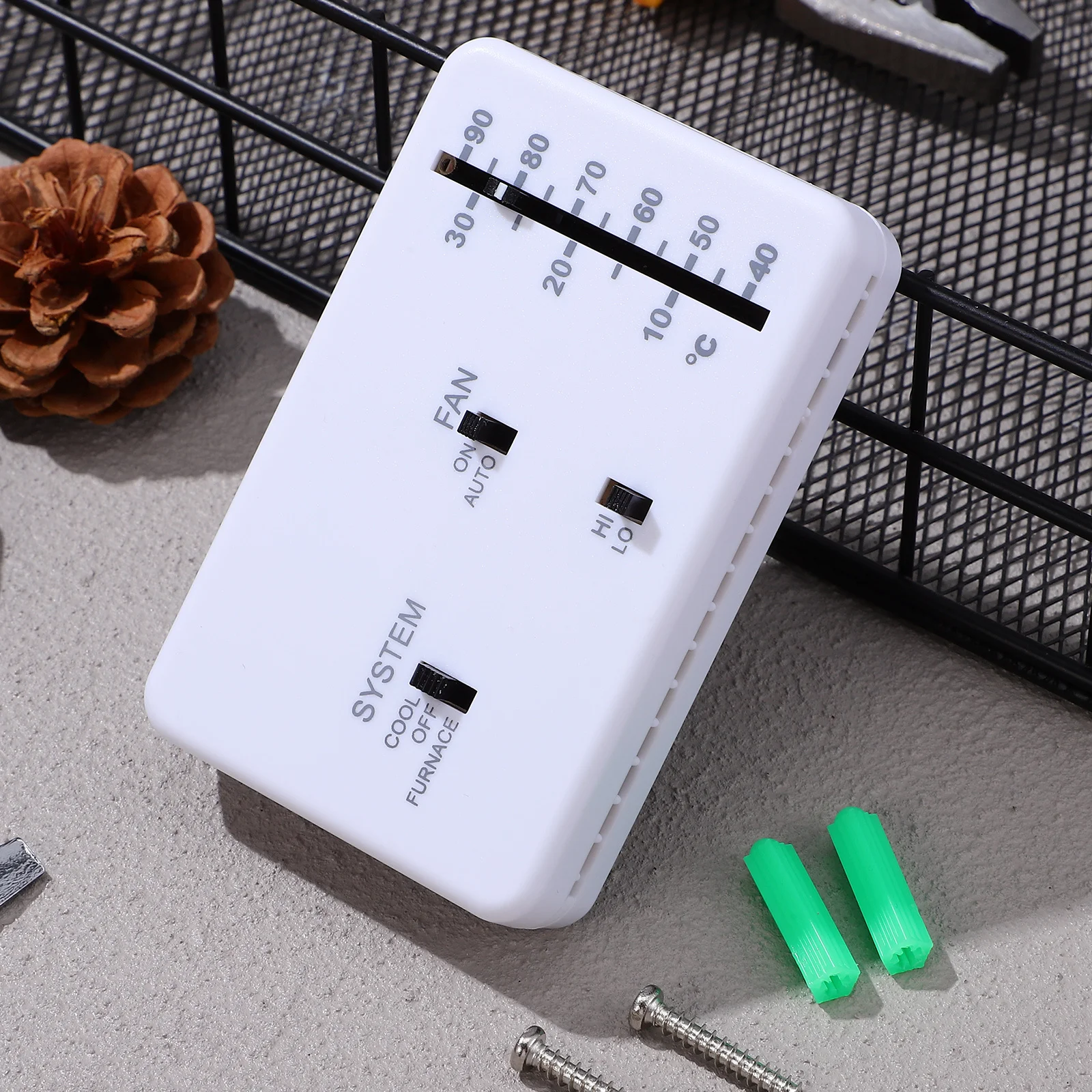 

1Set Rv Thermostat Accurate Temperature Control Easy Install Camper Analog Thermostat Replacement Heating Cooling