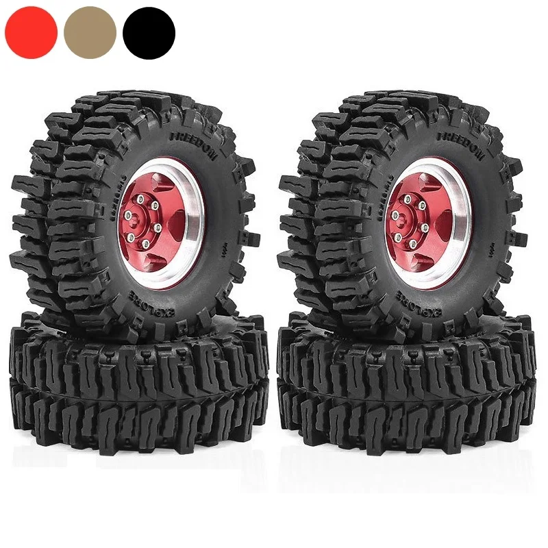 

1,3-дюймовая мягкая грязевая шина 64x26 мм с замком для TRX4M SCX24 AX24 FCX24 FCX24M Ascent-18 1/18 1/24 RC Гусеничный автомобиль Запчасти