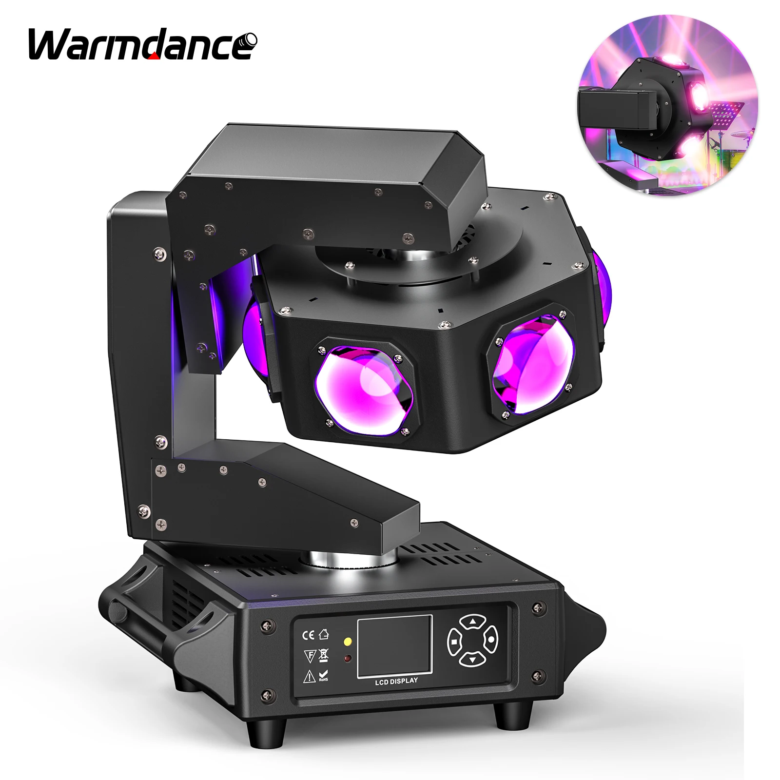 led moving head light beam rgbw stage effect projetor 14 16ch 240w apto para dj disco festa de casamento show ao vivo bar 01