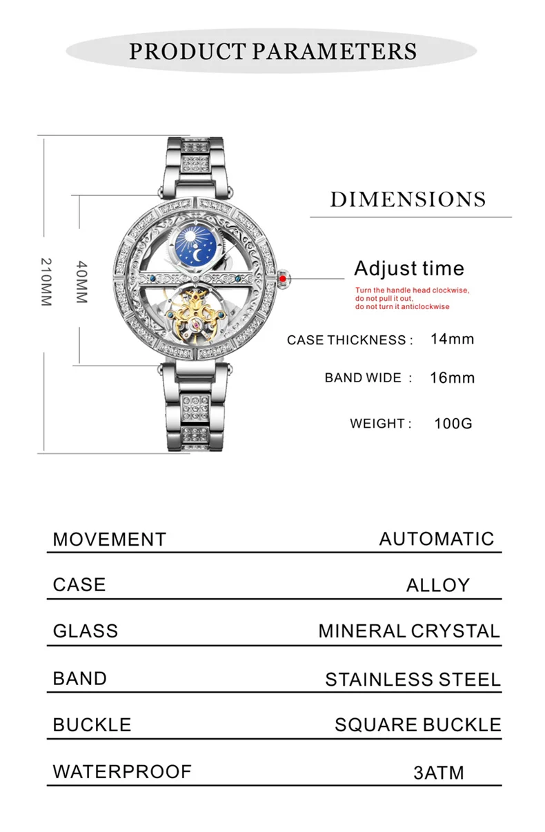 Women Automatic Mechanical Watch Top Brand Luxury Leather Waterproof Watches Ladies Skeleton Tourbillon Clock reloj mujer New Sd83a650f2d1844dcab233bfeace2982dm