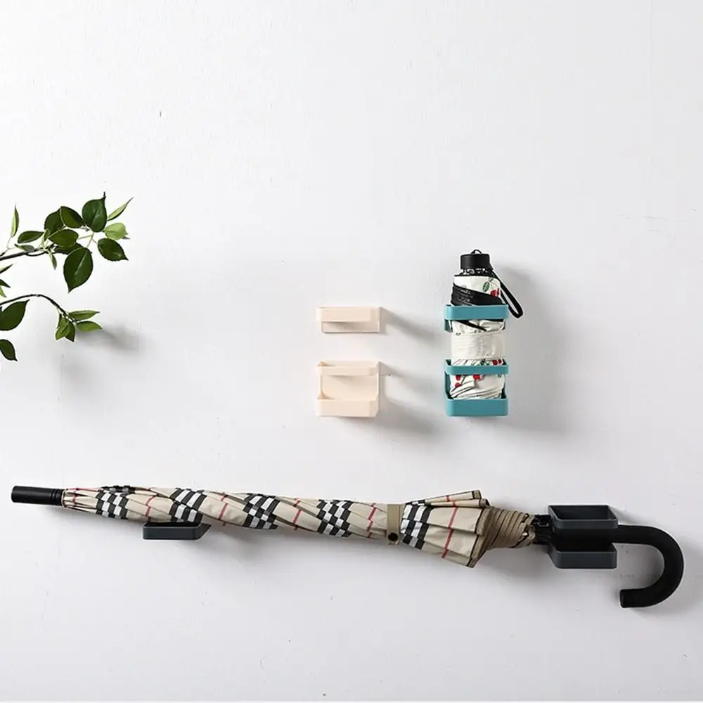 Multifunctional Plastic Umbrella Stand Wall-mounted Eco-friendly Umbrella Rack Multi-Color Sturdy Umbrella Storage Rack for Home