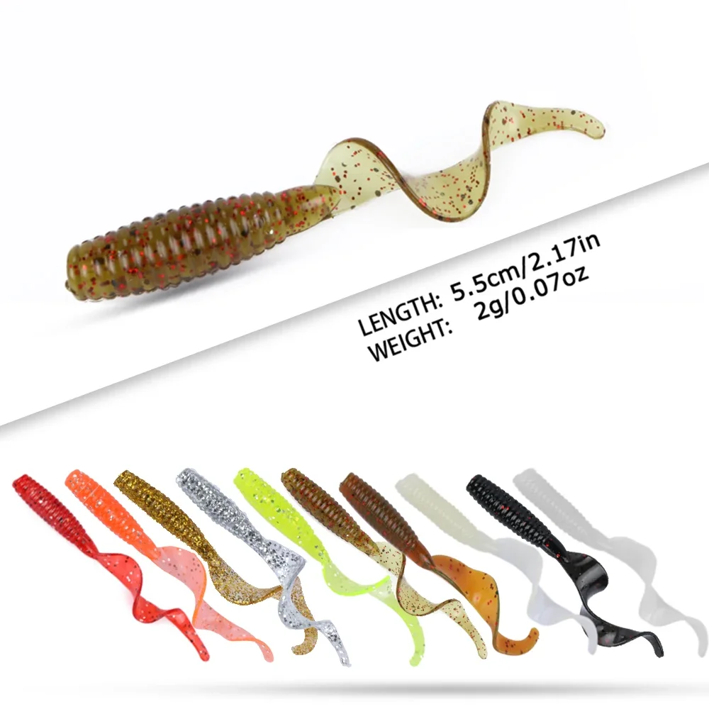 Goture Vinilo 6cm – Gusano silicona para lubina, trucha y carpa - imagen 3