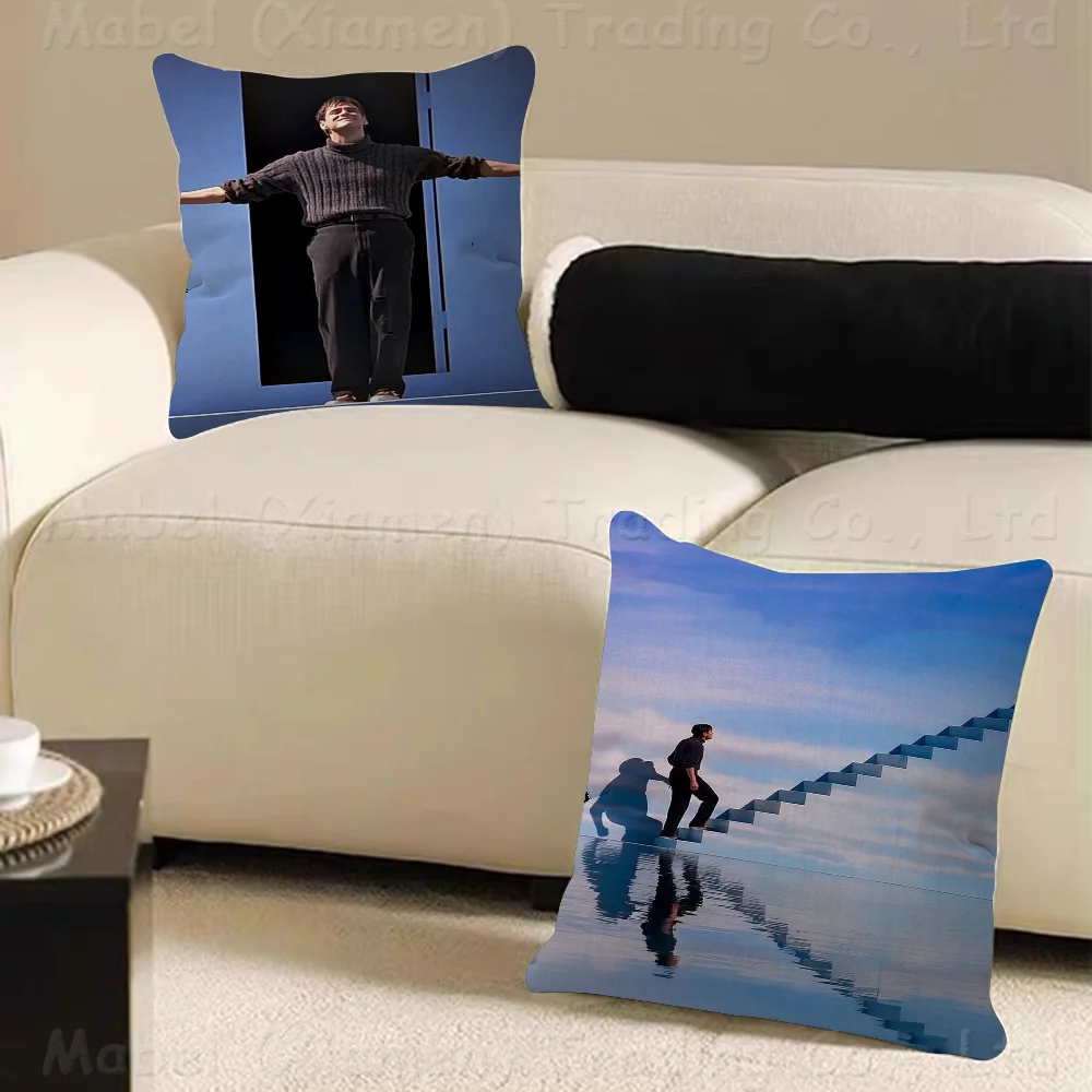 

The Truman Show Pillow Covers Cartoon Sofa Decorative Home Double-sided Printing Short Plush Cute Cushion Cover