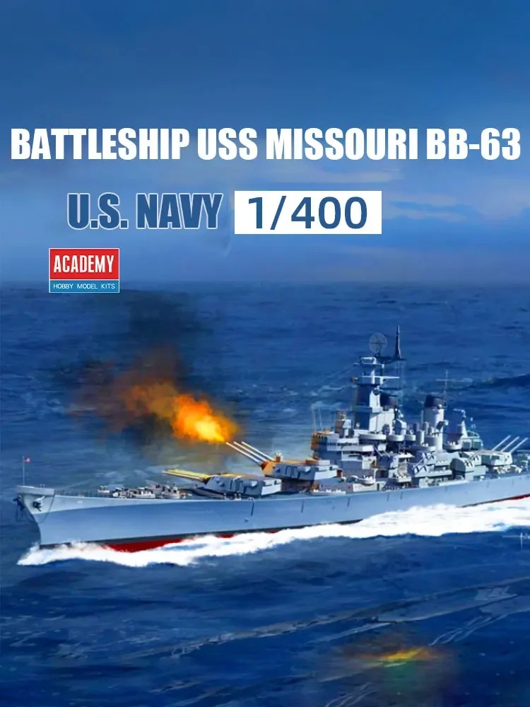 

Academy assembled model kit 14401 USS Missouri BB-63 Battleship 1/400