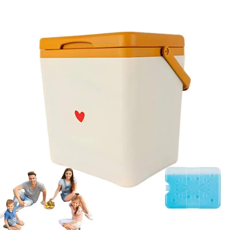 

Beach Cooler 7L Insulated Ice Chest With Handle Ice Chest Box Fishing Cooler For Beach Camping Tailgating Sports Swimming Pool