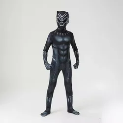 Anime Superhero Black Kids Panther Men Boys Adult Jumpsuits Children Panther Cosplay Halloween Costume Bodysuits Dress Up