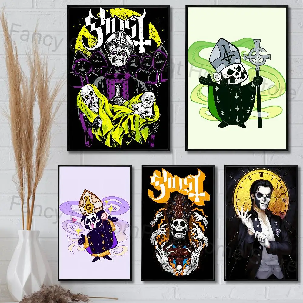 

G-Ghosts bc Nameless Ghoul Poster Fancy Wall Sticker for Living room bar retro decorative painting room