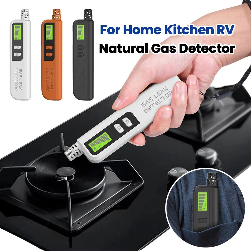 

Portable Gas Sniffer with Audible & Visual Alarm Combustible Gas Detector Combustible Gas Leak Tester for Home Kitchen RV