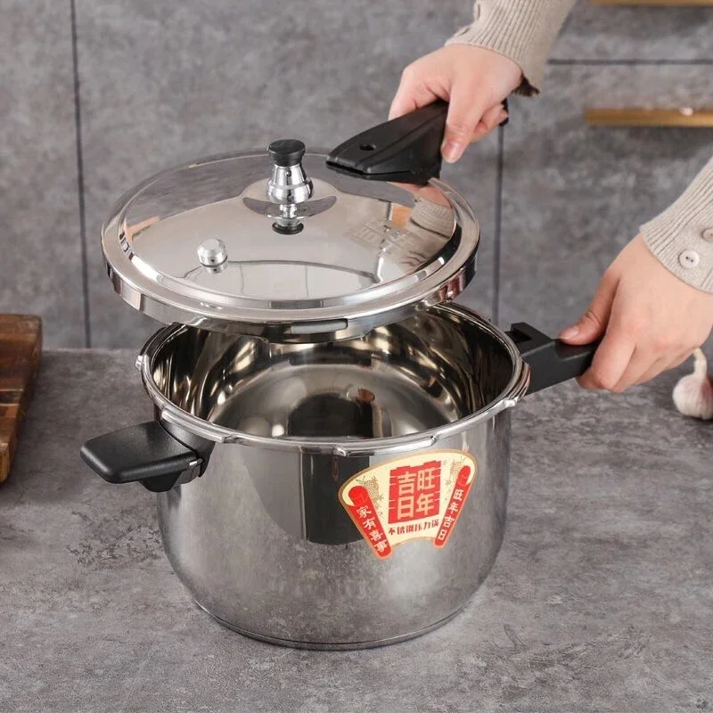

16-30cm Pressure Cooker Cooking Stainless steel Cooking Pan stew pot Induction cooker Pressure Cooking stove-top
