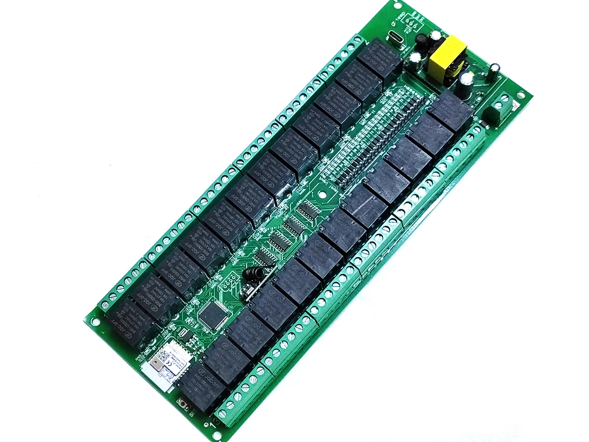 

24 Relay Switch Module 24 Channel Tuya WiFi Zigbee RF 433MHz Wireless Smart Home Remote Control Switch board controller