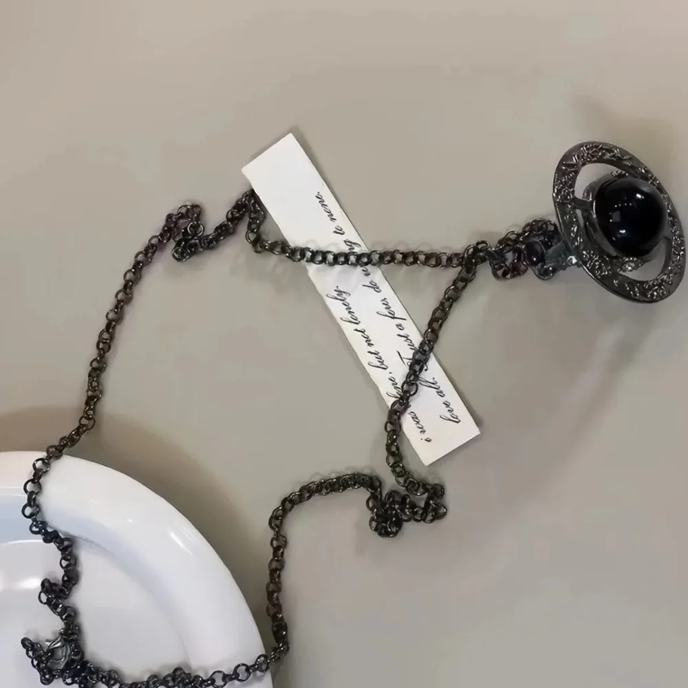 Cadena de cintura 3D Black Saturn | Joyas Corporales de Lujo Discreto para Decoración de Cintura Femenina