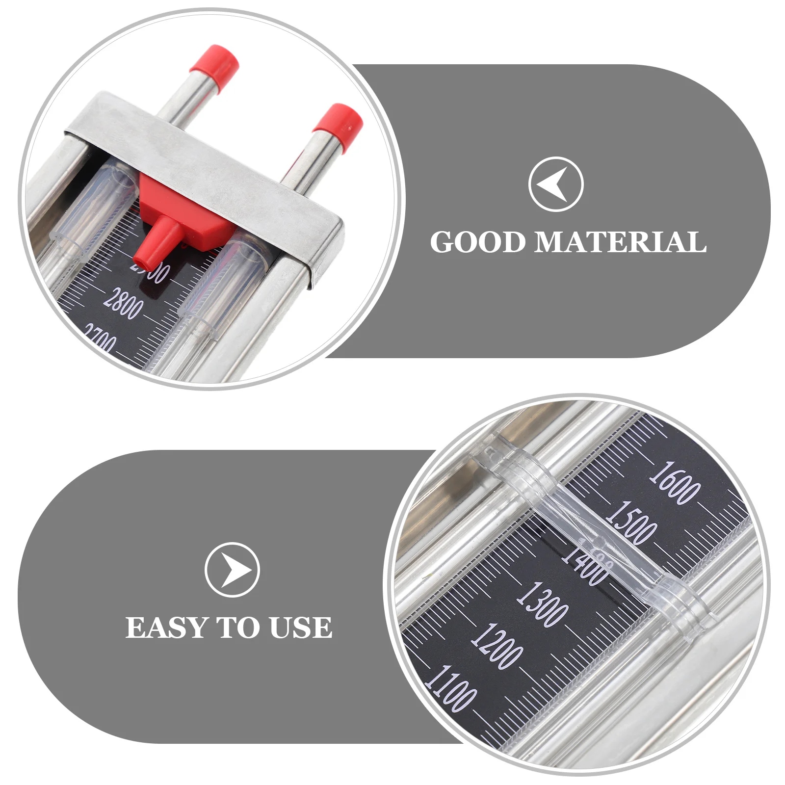 자연 가스 파이프라인 아날로그 차압 테스터용 U자형 압력 게이지 스테인레스 스틸 수기압 게이지