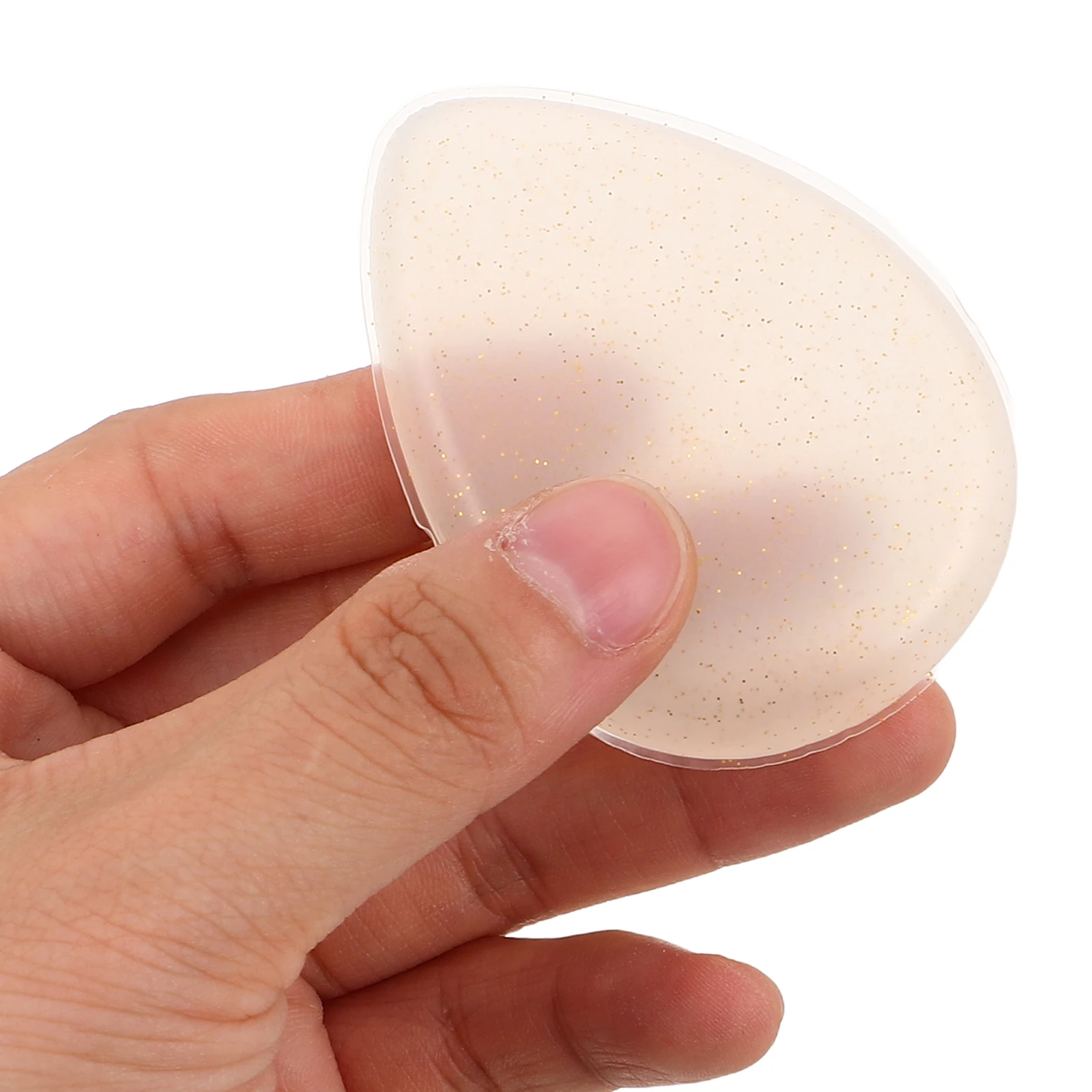

10pcs Transparent Silicone Makeup Sponge Set Non-Absorbent Reusable For Foundation Powder Liquid Highlighter