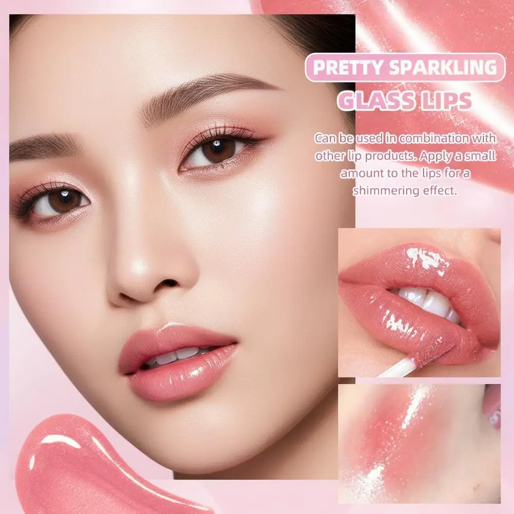 3Colors Moisturizing Lip Gloss Transparent Lip Oil Lips Plumper Lip Lip Liquid Lipstick Make Glaze Up Hydrating Hydrating D2X5