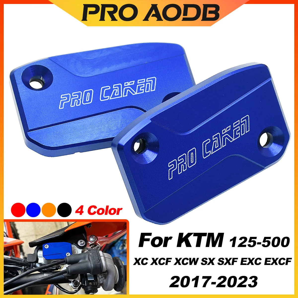 Motorrad CNC Vorderradbremse Kupplungsflüssigkeitsbehälter Abdeckkappe für KTM EXC EXC-F XC XC-F XC-W SX SX-F XCF-W TPI Sechs Tage 2017-2023