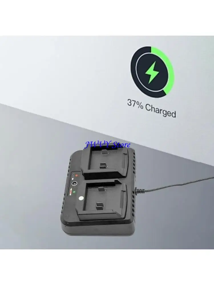 573A Two-seater 2.0A Battery Pack Chargers for 18V 21V Liion BL1415 BL1420 Power Tool Users Seekings Energy Solution