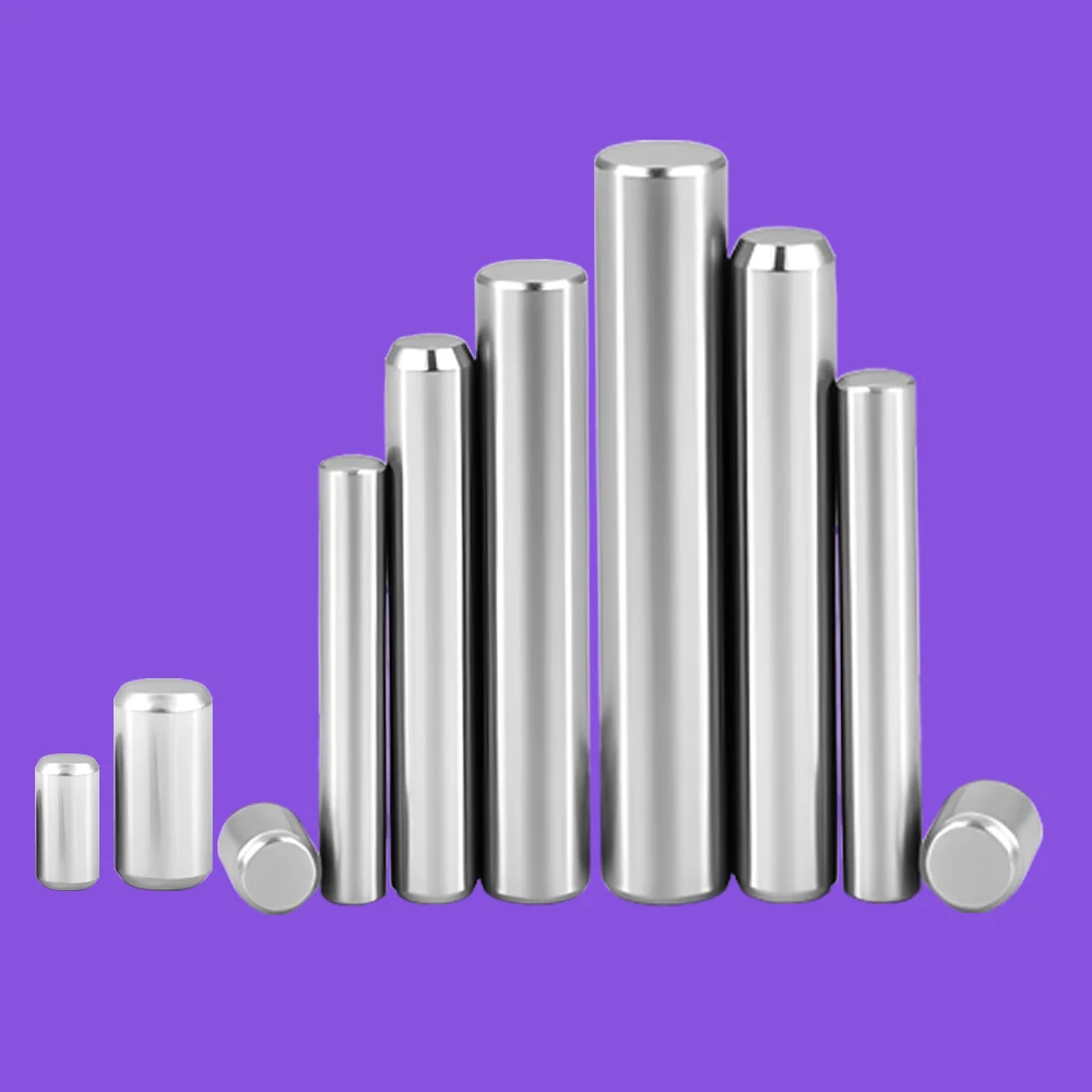 M1 M2 M2.5 M3 M4 M5 M6 M8 M10 304 perno di centraggio di posizionamento cilindrico in acciaio inossidabile perni ad albero fisso asta solida rotonda GB119 1 ~ 50 pezzi