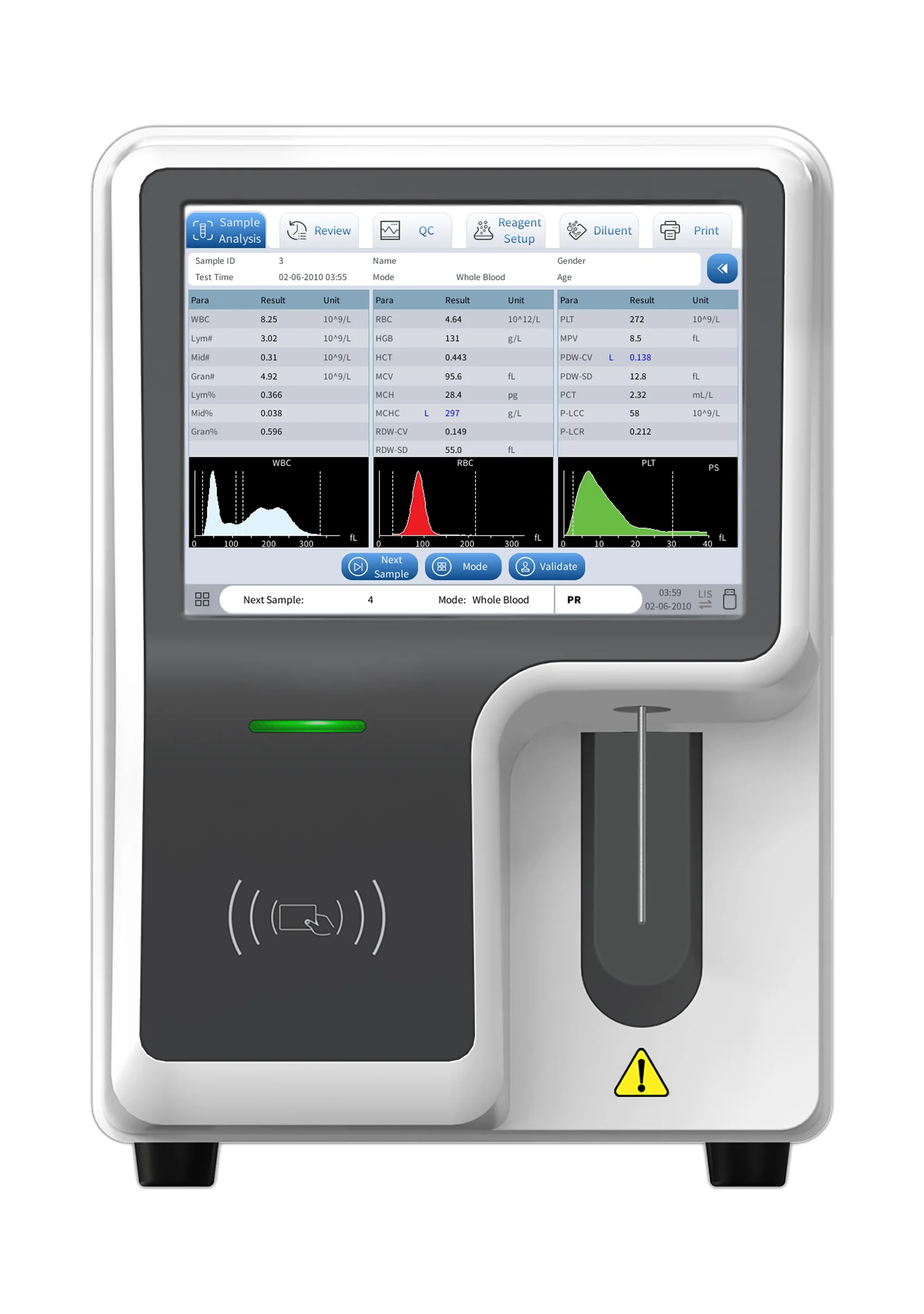 JZ-HEA5200 Veterinary Automatic Hematology Analyzer 5 Part CBC Blood Test Machine Blood Testing Equipments