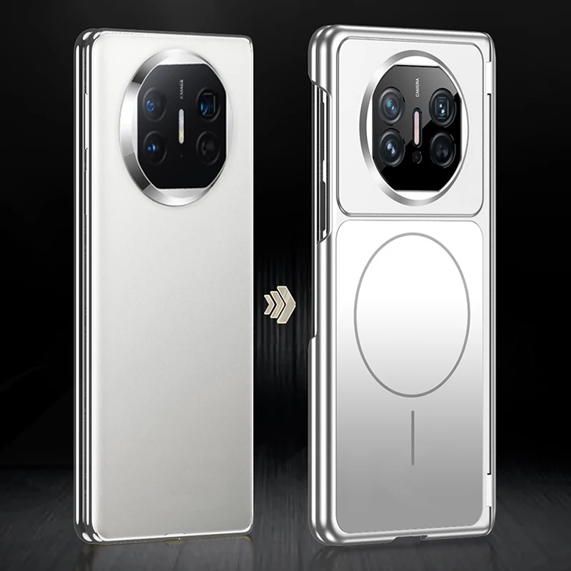 Magnetic Hinge Frosted Case For Huawei Mate X3 X5 X6 Only Back For Magsafe Wireless Charge Plastic Cover For Huawei Mate X6 Case view 4