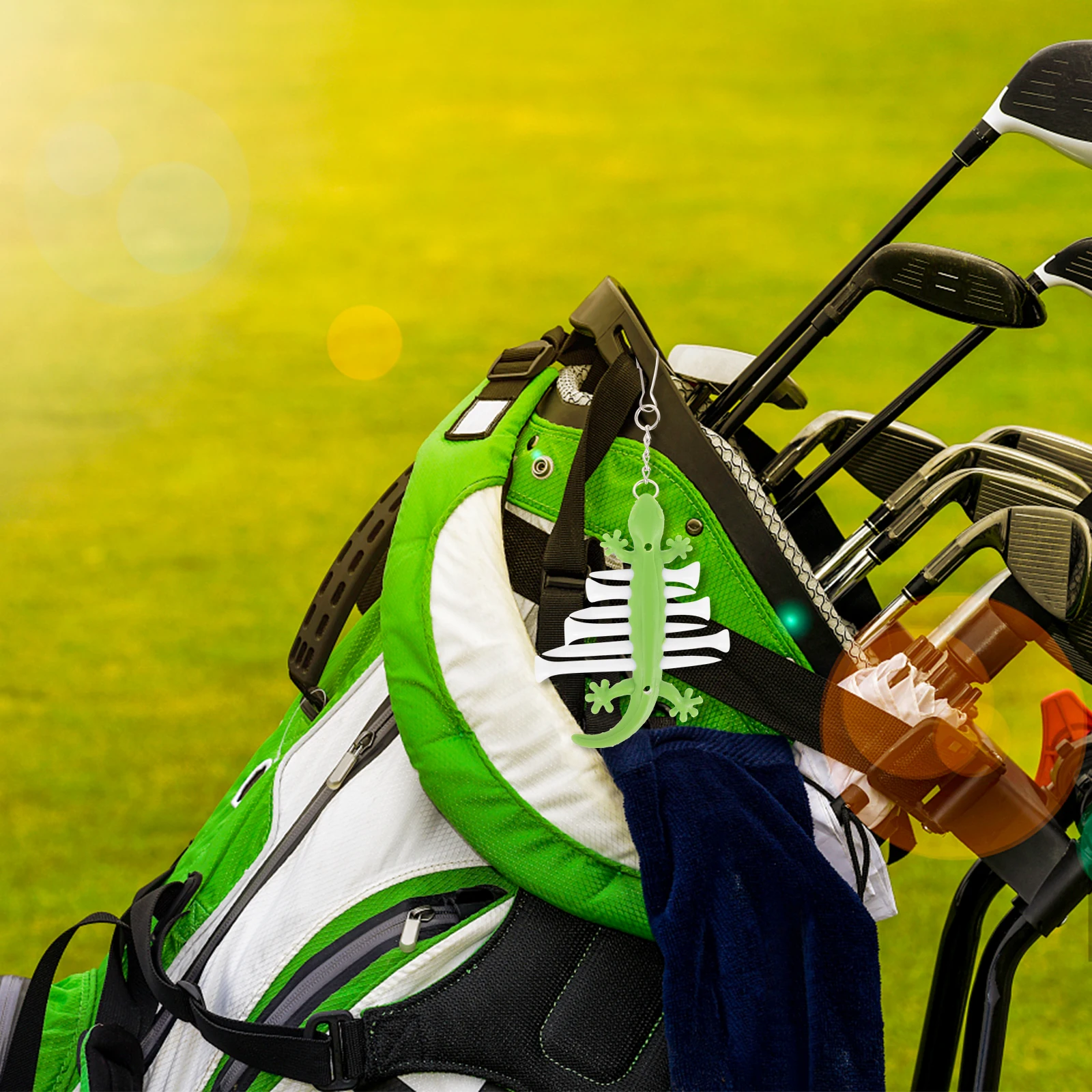 حامل تي شيرت جولف محمول من السيليكون لحارس ملحقات الجولف خفيفة الوزن وحامل منظم لحزام الحقيبة