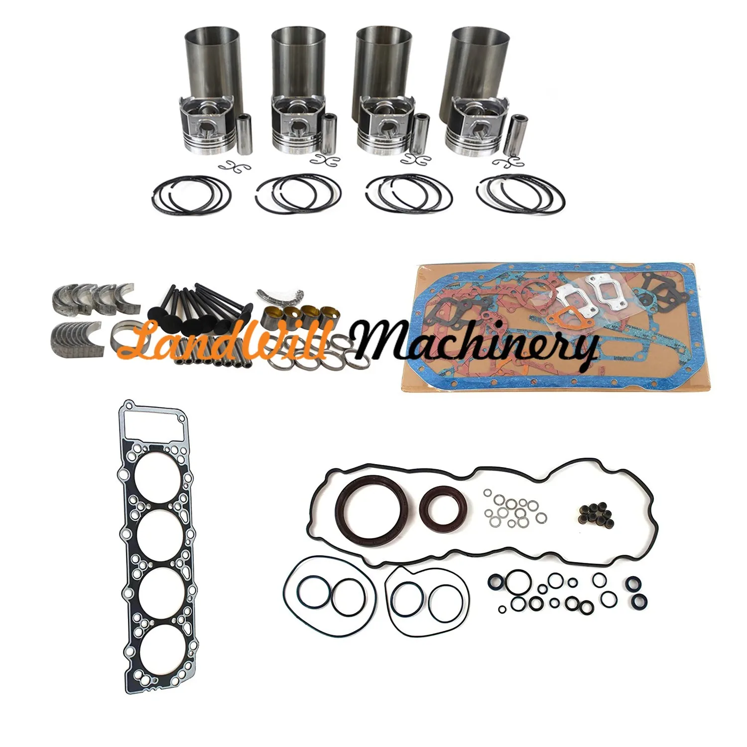 Overhaul Rebuild Kit Fits For Mitsubishi Pajero/Montero 4M40 Engine