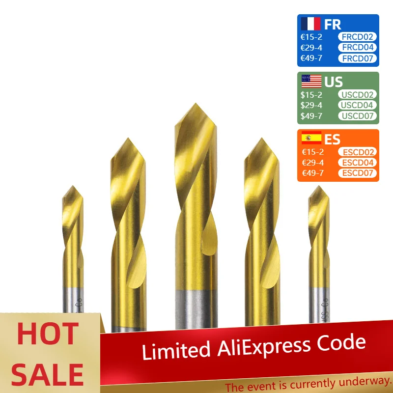 

1/5/10 шт. 3 мм 4 мм 5 мм 6 мм 8 мм 10 мм 12 мм 16 мм 90 градусов центрирующая дрель для обработки отверстий сверла инструменты для снятия фаски высокоскоростной стали