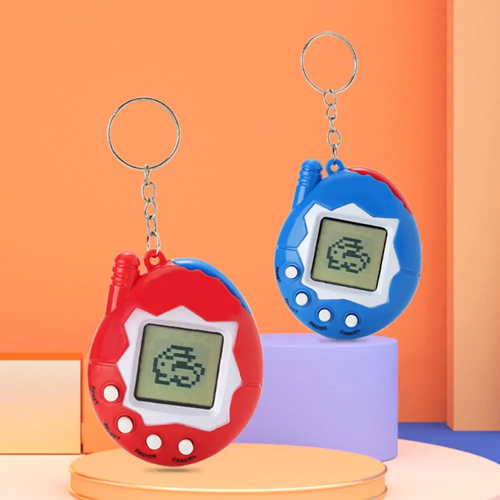 2 Packs couleur aléatoire enfants Kid Virtual Pet Handheld Training Game Electronic Mini Pet Machine