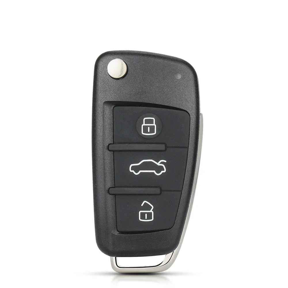 KEYYOU Replacement Flip Remote Car Key Case Shell For Audi A2 A3 A4 A6 A6L A8 Q7 TT