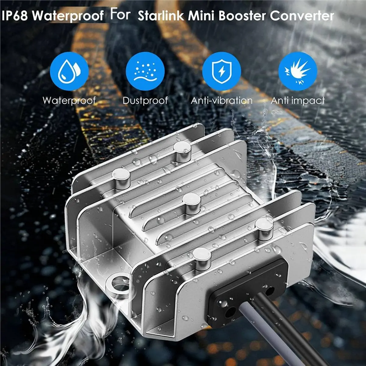 A41T 3X for Starlink Mini Step Up Cigarette Lighter Converter Adapter, DC 12V/24V to 48V 2A Power Cord Boost Converter