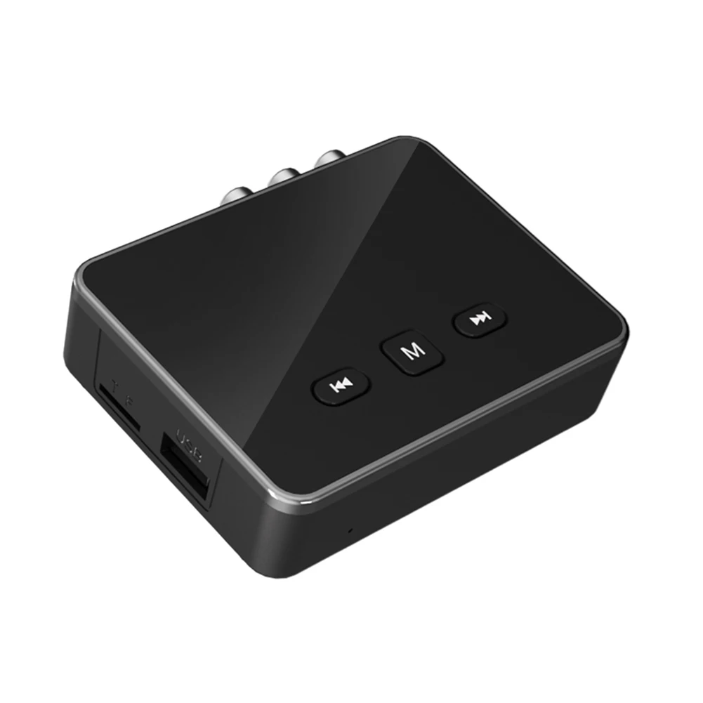 BT 5.4 Transmitter Receiver with RCA 3.5mm AUX & Display Wireless Audio Adapter BT Adapter for TV/Car/PC/Home Stereo/Speakers