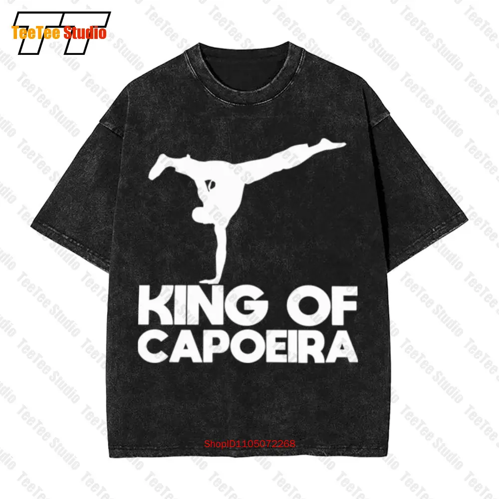 

Capoeira Martial Arts Brazil Fighter King Of Vintage Oversized T-Shirt Tee HF66